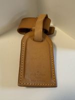 Authentic Louis Vuitton Vachetta Leather Luggage Tag(Free Poignets)