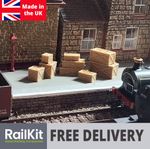 OO Gauge Crates / Boxes. Wood style crates, shipping, cargo, industrial 1/76 00