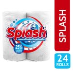 24 Kitchen Roll / Towel 2 Ply 10m Per Roll - Splash Super Absorbent Printed