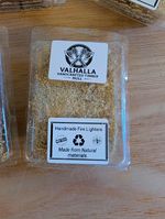 Valhalla Handcrafted Timber Handmade Wood Fire Starter Kit 3 Packs With 6 Pieces