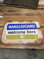 Vintage Metal Sign Rare Original Double Sided