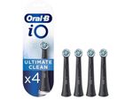 Oral-B iO Ultimate Cleans Replacement Toothbrush Heads Pack of 4 BLACK