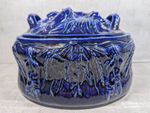 Rare Vintage Portmeirion Cobalt Blue Game Pie Terrine / Casserole Lidded Dish