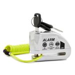 JDC MOTORCYCLE Motorbike Disc Lock ALARM - JAWS - Chrome 