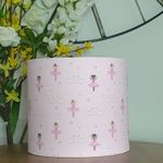 Pink Ballerina Ceiling Drum Light Shade 25cm/10"- Fairy