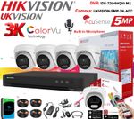 HIKVISION 5MP ColorVu CCTV Camera Audio System DVR + 1TB Hard Drive BNC Cable UK