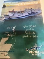2026 Northlink Ferries Orkney & Shetland timetable and fares leaflet.