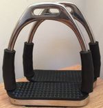Brand New Stirrups Iron Steel Flexi Safety Bendy Horse Riding Equestrian.1