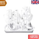 Compact Baby Bottle Dryer Rack – Space-Saving Design for All Accessories, Grey