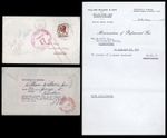 1952 Dead Letter Office Windsor Solicitor Fee Notice Barrett Not at Tatts Hotel