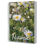 Personalised Daisies Flower A5 Notebook Notepad Writing Drawing Pad Gift