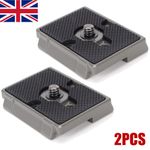 2x Camera Tripod Quick Release QR Plate for Manfrotto 200PL-14 496 486 804 RC