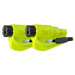 Pack of 2 The Original Emergency Keychain Car Escape Tool 2 in 1 Seatbelt Cutter
