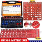 Standard and Metric Nut Bolt Thread Checker 28/34/44 Bolt & Nut Identifier Gauge