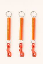 Job lot Bulk Wholesale 100 Stretchy Coil Keysrings keychain Lanyard Strap Id NEW
