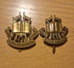 Lot of 2 British Army Education Corps Cap Badges, blades