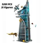 NEW 76269 MOC Avengers Tower Building Blocks with 31 Figures Marvel 5201pcs