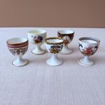 Antique EGG CUP Bundle - c.1900 Victorian - Royal Albert Doulton Grafton Cauldon