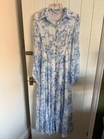 Holland Cooper Paros Shirt Dress English Blue Garden 10