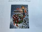 Main Street Christmas - Heaven & Earth Designs - Cross Stitch 550x733 robin