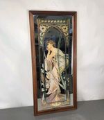Art Nouveau Mirror of Alphonse Mucha "Evening Reverie" 87x39cm Reverie De Soir 