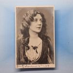 Edwardian Actress Postcard 1906 Real Photo Lena Ashwell Hair Loose Waves