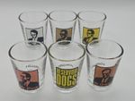 Reservoir Dogs Movie Quentin Tarantino 6 Set Shot Glasses Liquor New READ