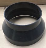 Vent Hose Reducer Adaptor 4.5" / 6" Cooker Hood Pipe Connector Ring black