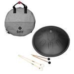 Sela SE380 Melody Tongue Drum D Kurd Black + keepdrum Mallets Mallets