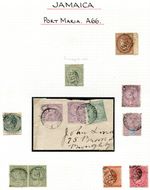 JAMAICA (27885): QV “A66” PORT MARIA postmarks/cancels, cover