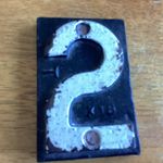 Railway Number 2 Railwayana Heavy Metal Steel Iron Sign Plague Train House Shed