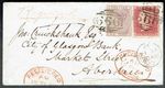 GREAT BRITAIN QUEEN VICTORIA 1862 Isle of Wight - Island registered mail - 44234
