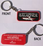 BATTLESTAR GALACTICA - SciFi Channel Official Rubber Keyring - NEW in Packet