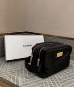 Large Rare Chanel Beaute Cosmetic Make Up Bag (GWP ) In Original Gift Box !