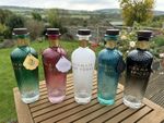 💚💕💙🩶🤍Mermaid Gin Distillery Bottle Collection x5 Decorative Empty🤍🩶💙💕💚