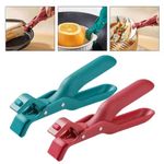 1X Multi-Purpose Anti-Scald Bowl Holder Clip for Kitchen,Silicone Non-Slip Clips