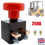 250A Battery-Isolator Kill Master Switch Push/Pull Button Emergency Stop 12-220V