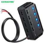 Extractme Motorcycle Junction Box Motorbike 12V With Fused Power Outlets