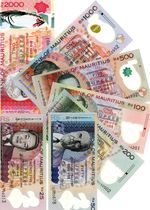 FULL SET, Mauritius,  25-50-100-200-500-1000-2000 Rs, 2021-2024, Polymer, UNC