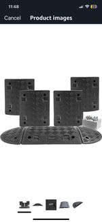 HEAVY DUTY 10MPH All Black Speed Ramp Kit (50mm) - 1.5  METRE