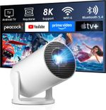 2026 Ultra Smart Projector Built-in Apps,12000 Lumens,HY300Pro+ Short Throw Proj