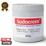 Sudocrem Antiseptic Healing Cream, Zinc Oxide Cream for Nappy Rash, Eczema