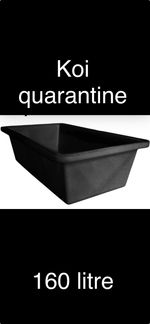 Koi Carp pond  Quarantine/grow /treatment tank vat