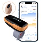 WearO2 Ring Wearable Oxygen Monitor Bluetooth Pulse Oximeter Vibration Alarm, UK