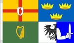 IRELAND 4 PROVINCES FLAG 5' x 3' Connacht Leinster Munster Ulster Irish County 