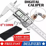 METAL 6 INCH DIGITAL VERNIER CALIPER 150MM STAINLESS STEEL MICROMETER ELECTRONIC