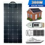 350W 18V Flexible Solar Panel Module Monocrystalline Car Camping Marine Outdoor