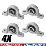 4Pcs Pillow Block Bearings for 3D Printers Axle Shaft Machine Zinc Alloy KP08 UK
