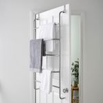5 Tier Over Door Clothes Airer Towel Rail Rack Hanger Holder Bathroom Storage