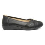 Softlites Womens Shoes Black Adults Ladies Wedge Casual Slip On SIZE